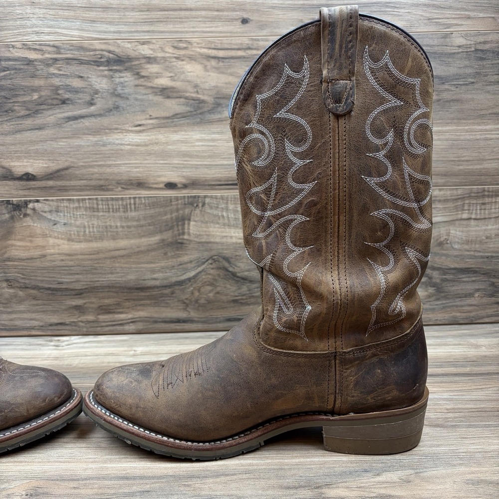 Double H Dylan Mens 11D Soft R Toe 12" Western Work Ranch Boots USA Made DH1552 - Picture 12 of 16